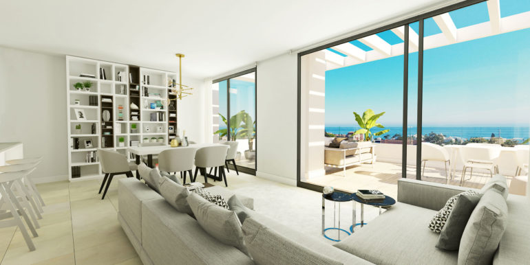 Arrow Head -Marbella- las olas- living room -sea views